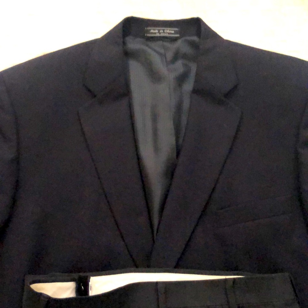 Hart Schaffner Marx black suit